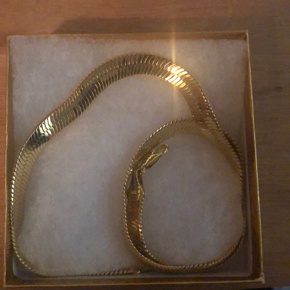 Gold herringbone chain